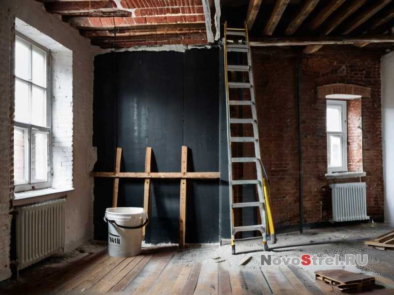 Крепление плитки и нанесение штукатурки